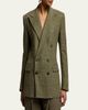 Ralph Lauren Herringbone Double-Breasted Blazer - 4