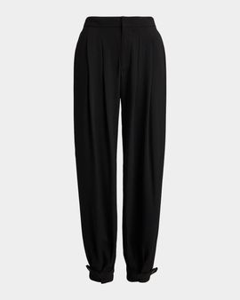 Ralph Lauren Pleated Crepe Jodhpur Pants