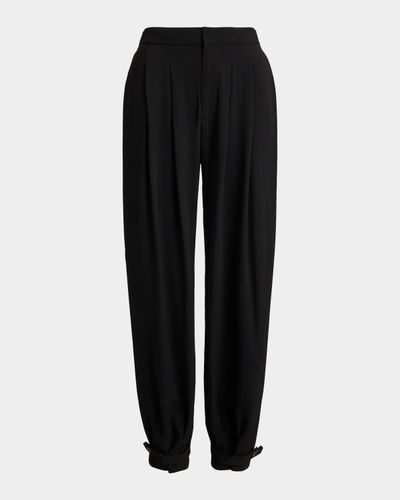 Ralph Lauren Pleated Crepe Jodhpur Pants