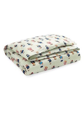 Ralph Lauren Polo Bear Striped Comforter & Shams Set