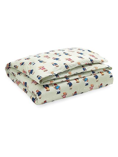 Ralph Lauren Polo Bear Striped Comforter & Shams Set