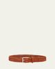 Ralph Lauren Purple Label Braided Vachetta Leather Belt - 1