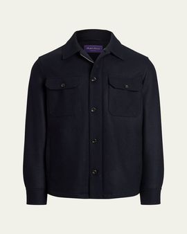 Ralph Lauren Purple Label Felton Cashmere-Blend Shirt Jacket