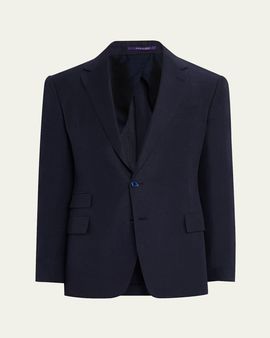 Ralph Lauren Purple Label Kent Hand-Tailored Silk-Linen Jacket