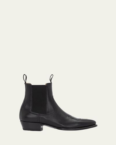 Ralph Lauren Purple Label Leather Chelsea Western Boot