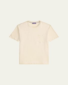 Ralph Lauren Purple Label Linen Jersey Pocket T-Shirt