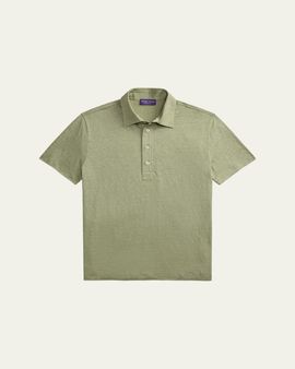 Ralph Lauren Purple Label Linen Jersey Polo Shirt