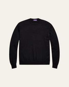 Ralph Lauren Purple Label Men's 18GG Cashmere Crewneck Sweater