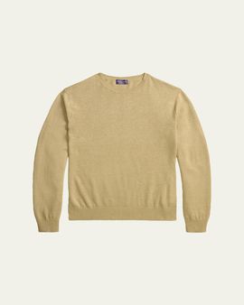Ralph Lauren Purple Label Men's Cashmere-Blend Jersey Knit Crewneck Sweater