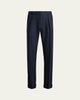 Ralph Lauren Purple Label Men's Cashmere and Silk Glen Plaid Pleated Trousers - 1