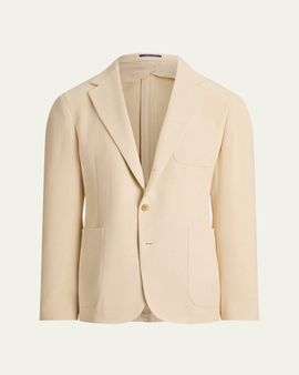 Ralph Lauren Purple Label Men's Cotton Panama Weave Single-Breasted Blazer