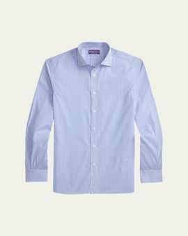 Ralph Lauren Purple Label Men's Cotton Poplin Bengal Sport Shirt