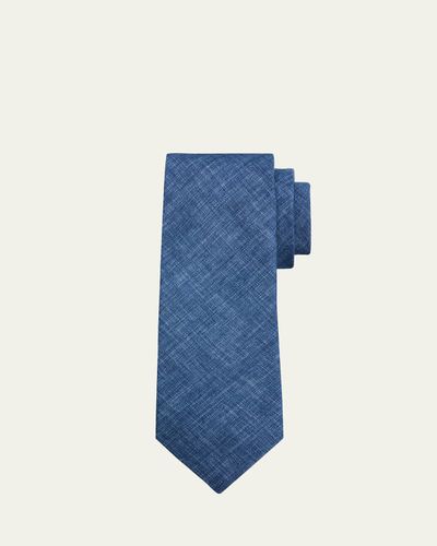 Ralph Lauren Purple Label Men's Delave Linen and Viscose Tie