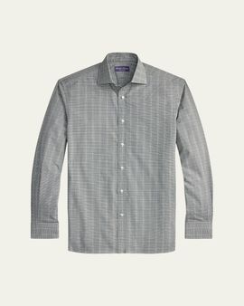Ralph Lauren Purple Label Men's Glen Plaid Twill Classic-Fit Shirt