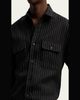 Ralph Lauren Purple Label Men's Pinstripe Wool/Linen Sport Shirt - 5