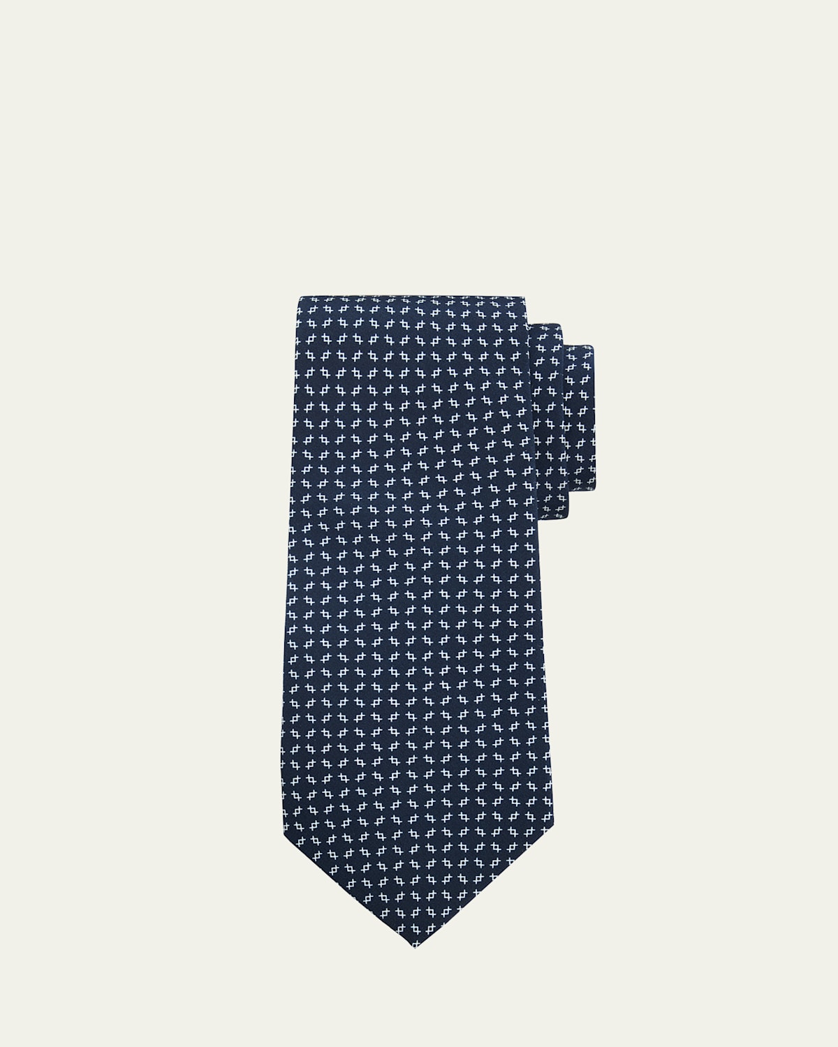 Ralph Lauren Purple Label Men's Silk Micro-Geometric Tie