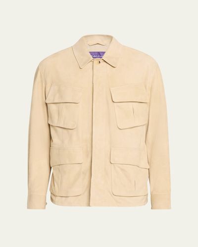 Ralph Lauren Purple Label Men's Suede Field Jacket