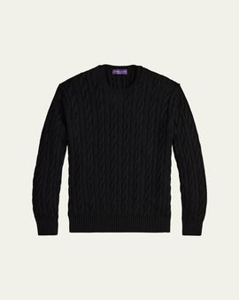 Ralph Lauren Purple Label Men's The Iconic Cable-Knit Sweater