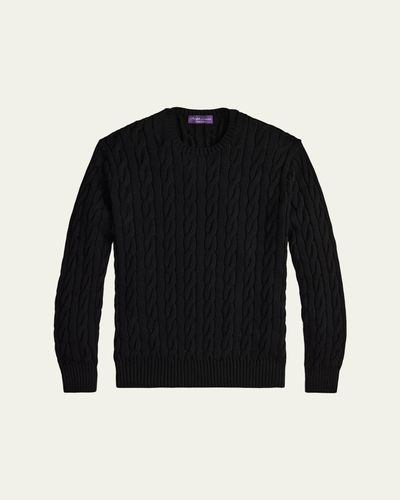 Ralph Lauren Purple Label Men's The Iconic Cable-Knit Sweater