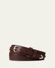 Ralph Lauren Purple Label Men's Topstitched Western Leather Belt - 1