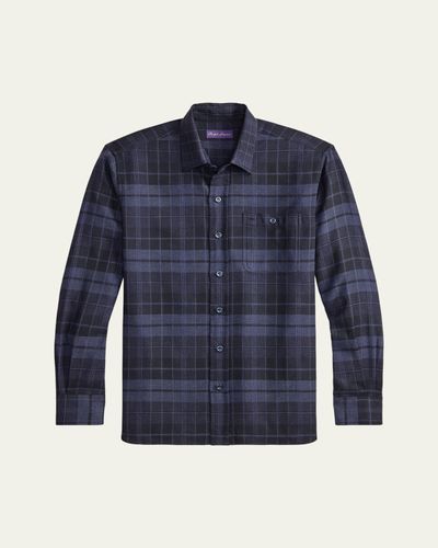 Ralph Lauren Purple Label Plaid Twill Shirt