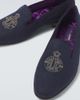 Ralph Lauren Purple Label Ralph Lauren Purple Label Alonzo embroidered linen loafers - 2