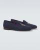 Ralph Lauren Purple Label Ralph Lauren Purple Label Alonzo embroidered linen loafers - 4