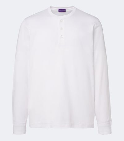 Ralph Lauren Purple Label Ralph Lauren Purple Label Cotton jersey Henley shirt