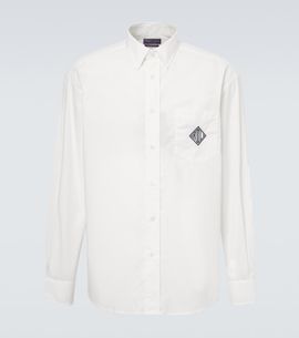 Ralph Lauren Purple Label Ralph Lauren Purple Label Embroidered cotton poplin shirt
