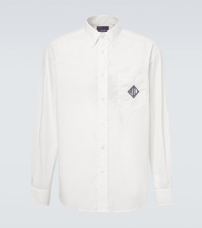 Ralph Lauren Purple Label Ralph Lauren Purple Label Embroidered cotton poplin shirt
