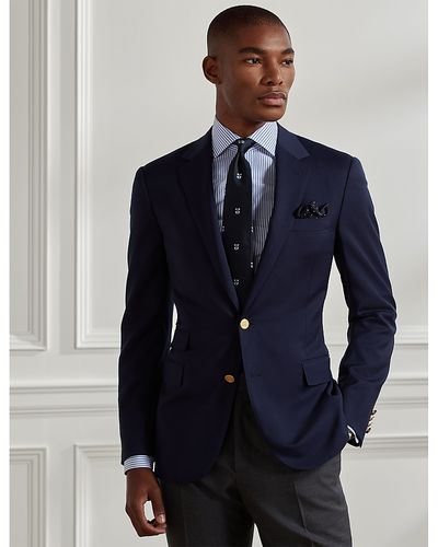 Ralph Lauren Purple Label Ralph Lauren Purple Label Hand Tailored Wool Serge Regular Fit Blazer