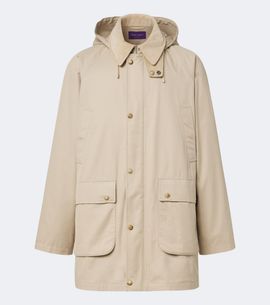 Ralph Lauren Purple Label Ralph Lauren Purple Label Hooded cotton twill coat