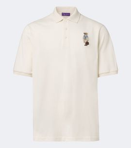 Ralph Lauren Purple Label Ralph Lauren Purple Label Polo Bear cotton and cashmere piqué polo shirt