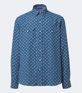 Ralph Lauren Purple Label Ralph Lauren Purple Label Printed linen and silk shirt