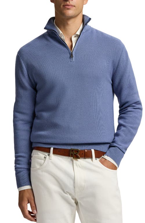 Ralph Lauren Purple Label - Wool Piqué Half Zip Sweater