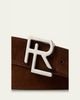 Ralph Lauren Purple Label RL-Buckle Calf-Suede Belt - 3