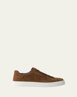 Ralph Lauren Purple Label Severn Calf-Suede Sneaker