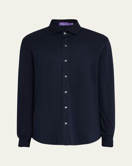 Ralph Lauren Purple Label Washed Piqué Shirt