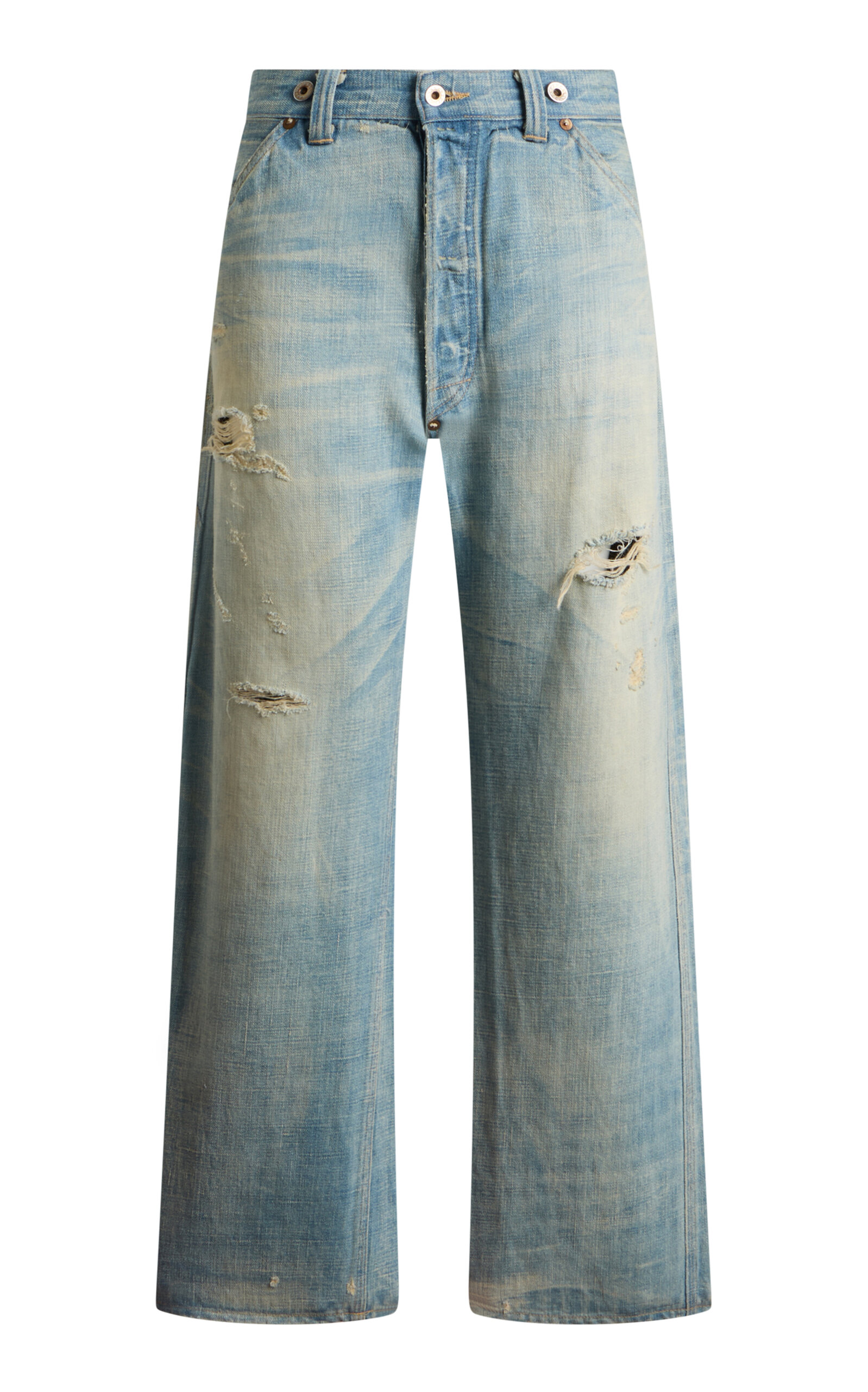 Ralph Lauren Ralph Lauren Copeland Distressed Denim StraightLeg Jeans