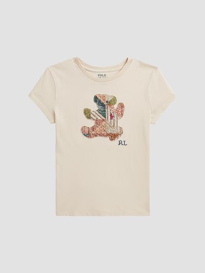Ralph Lauren Ralph Lauren Girl's Little Girl's & Girl's Polo Bear Patchwork Cotton T-Shirt