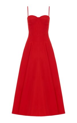 Ralph Lauren Ralph Lauren Marigot CottonBlend Bustier Midi Dress
