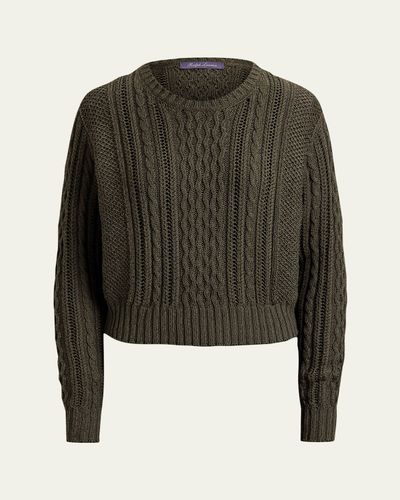 Ralph Lauren Silk-Cashmere Multi-Knit Sweater