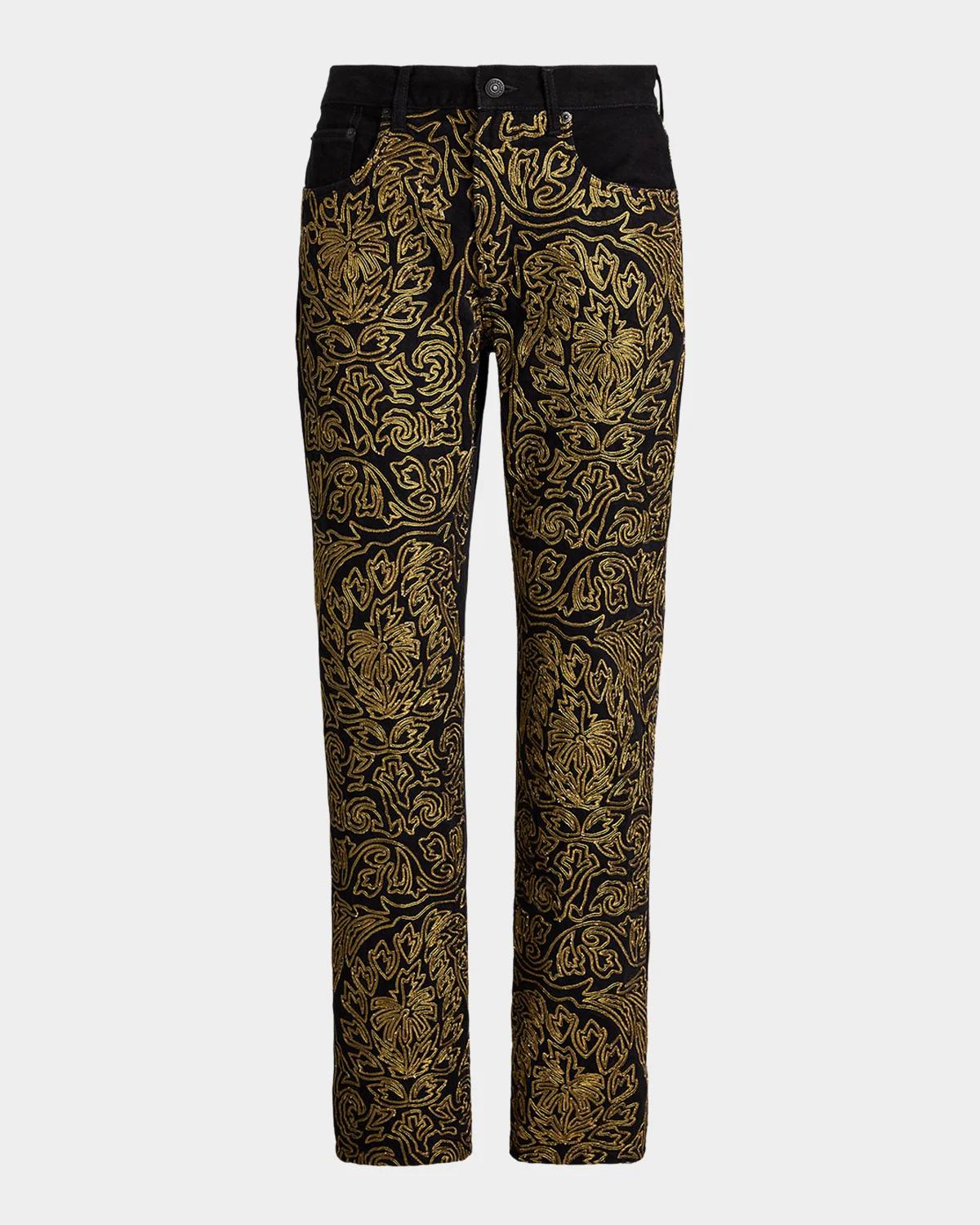 Ralph Lauren Soutache Relaxed Straight Jean