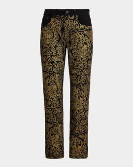 Ralph Lauren Soutache Relaxed Straight Jean