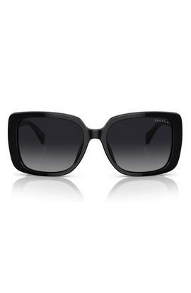 RALPH RALPH 55mm Polarized Rectangle Sunglasses