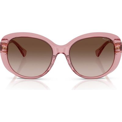 RALPH RALPH 56mm Gradient Round Sunglasses
