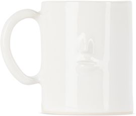 Rami Kim Studio Rami Kim Studio White Ceramic Face Mug