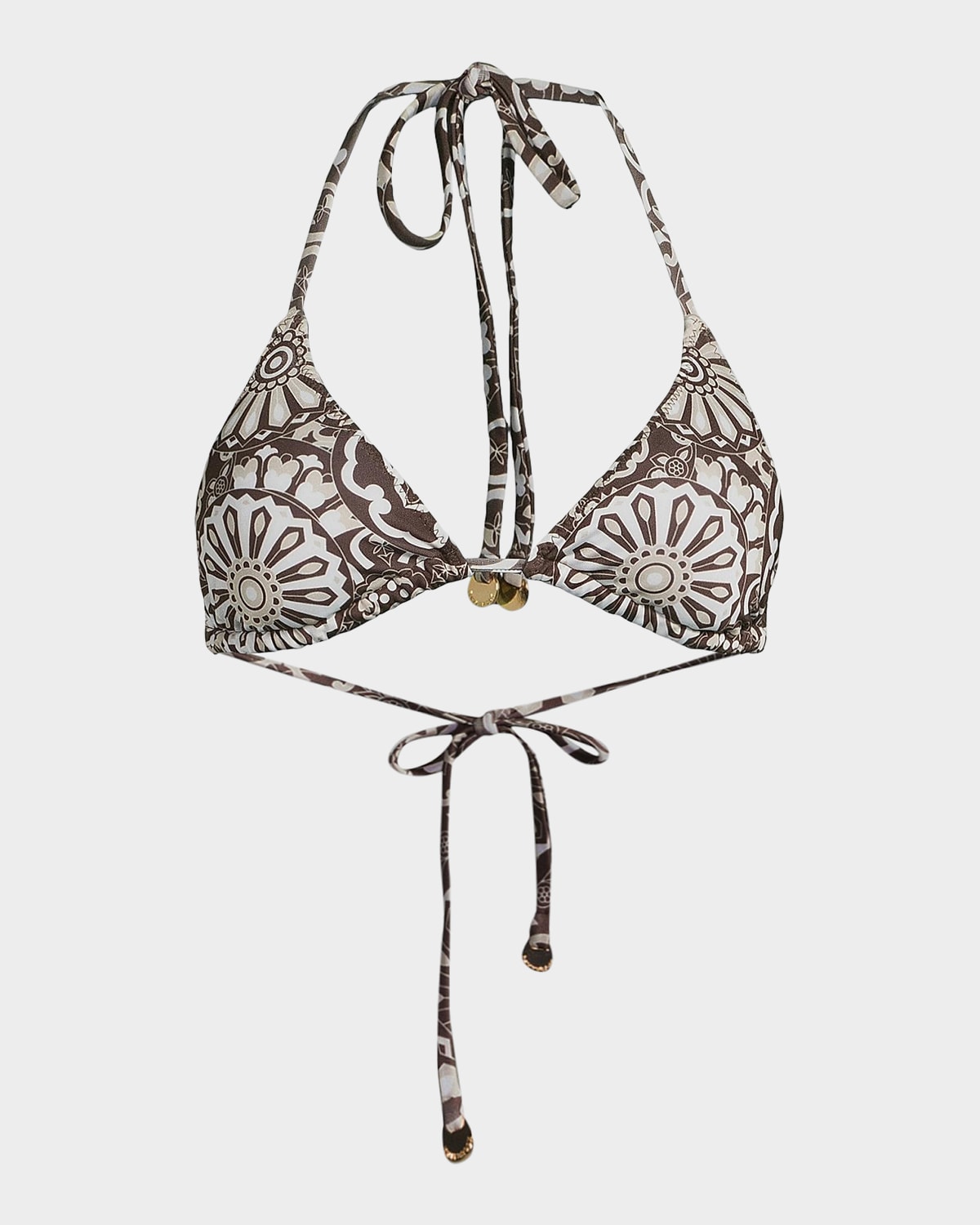 Ramy Brook Adley Floral Halterneck Bikini Top