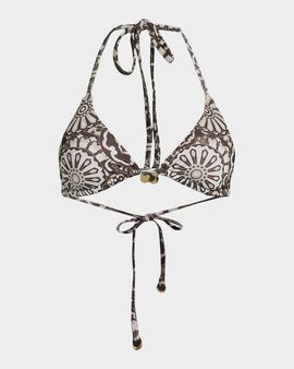 Ramy Brook Adley Floral Halterneck Bikini Top
