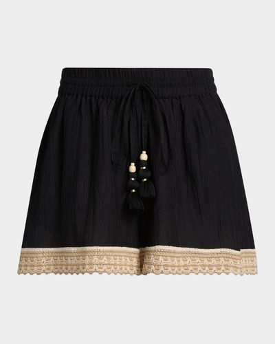 Ramy Brook Adrienne Cotton Cover-Up Shorts